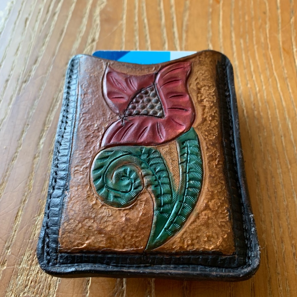 Hand Crafted Card Holder / Money Clip